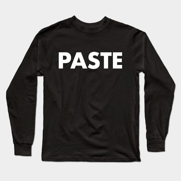 Copy - Paste: halloween couple costume Long Sleeve T-Shirt by PodDesignShop